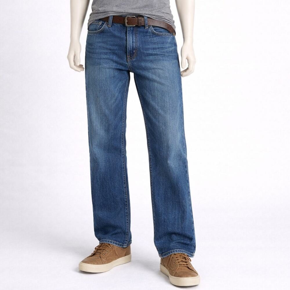 Lucky Brand Men’s 361 Vintage Straight Jeans Candiani Denim Blue 40x33 baggy y2k
